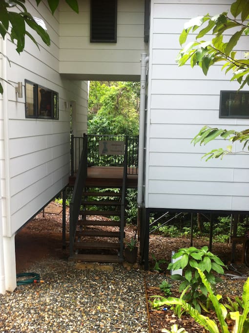 Private entrance to the room