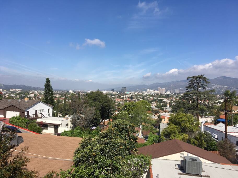 view from balcony