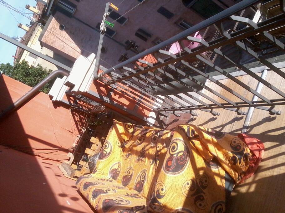 The terrace