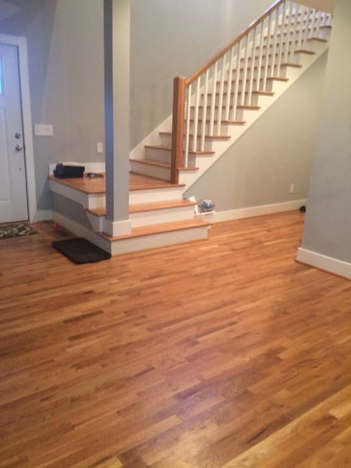 Lots of natural light in the entry.