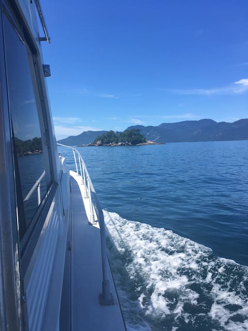Arriving at the island