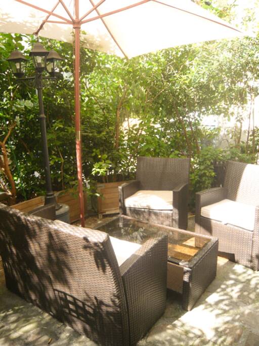 Terrasse privative de 35m2