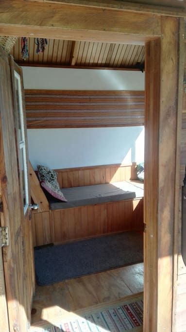 Looking in the front door