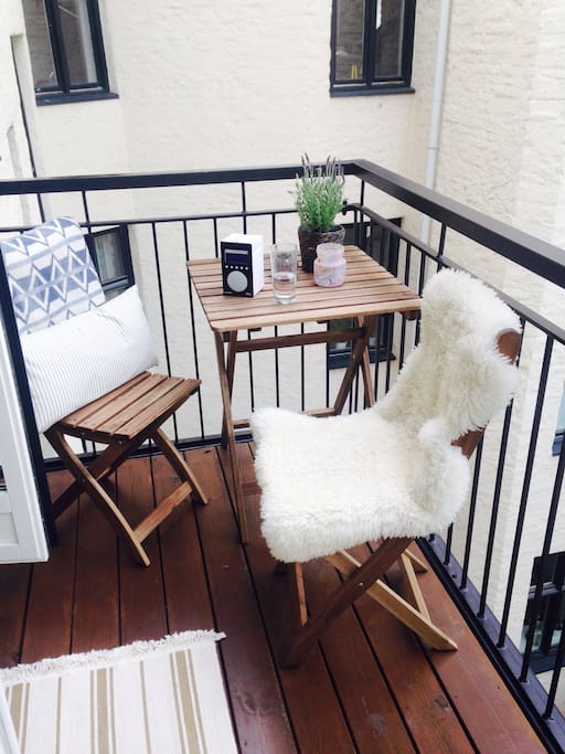 Eat breakfast on the balcony!