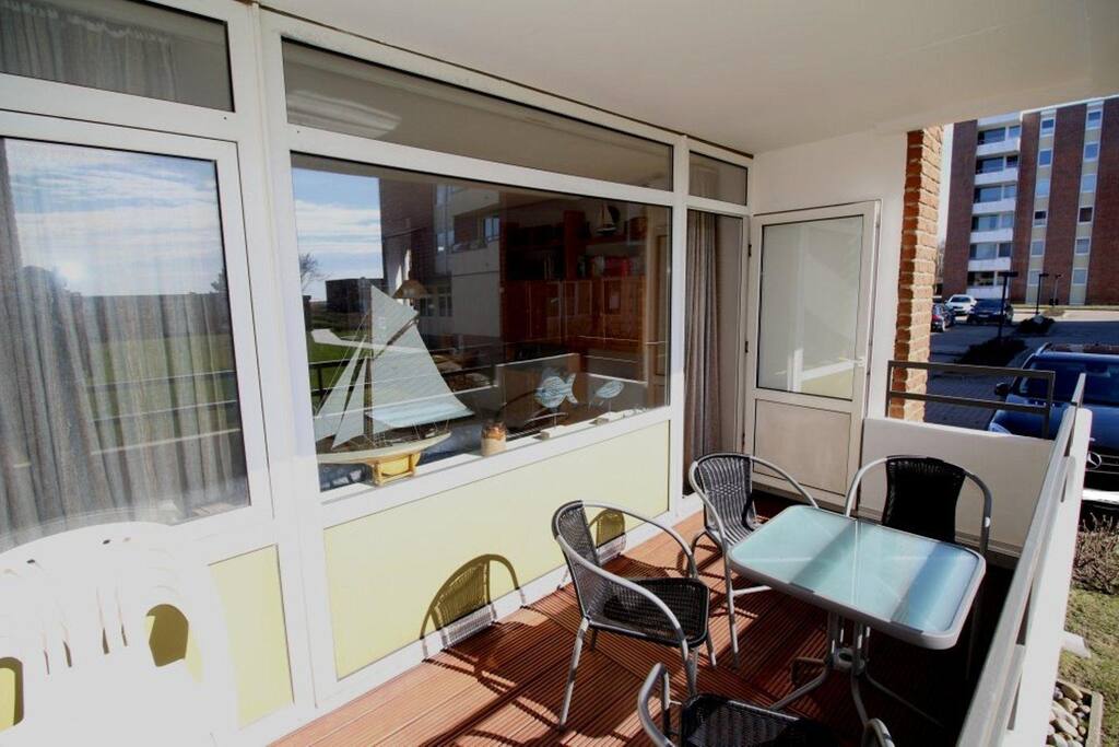 Balkon mit Südausrichtung