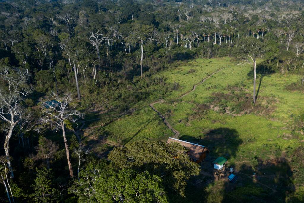 A drone's eye view of Finca Las Piedras.