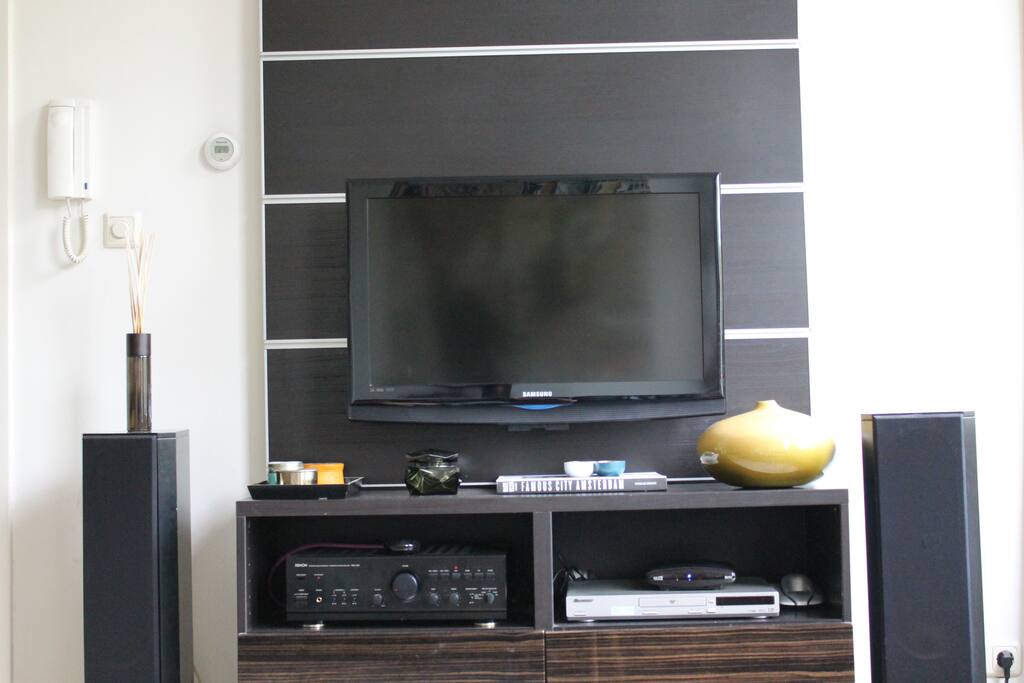 TV, DVD, amplifier