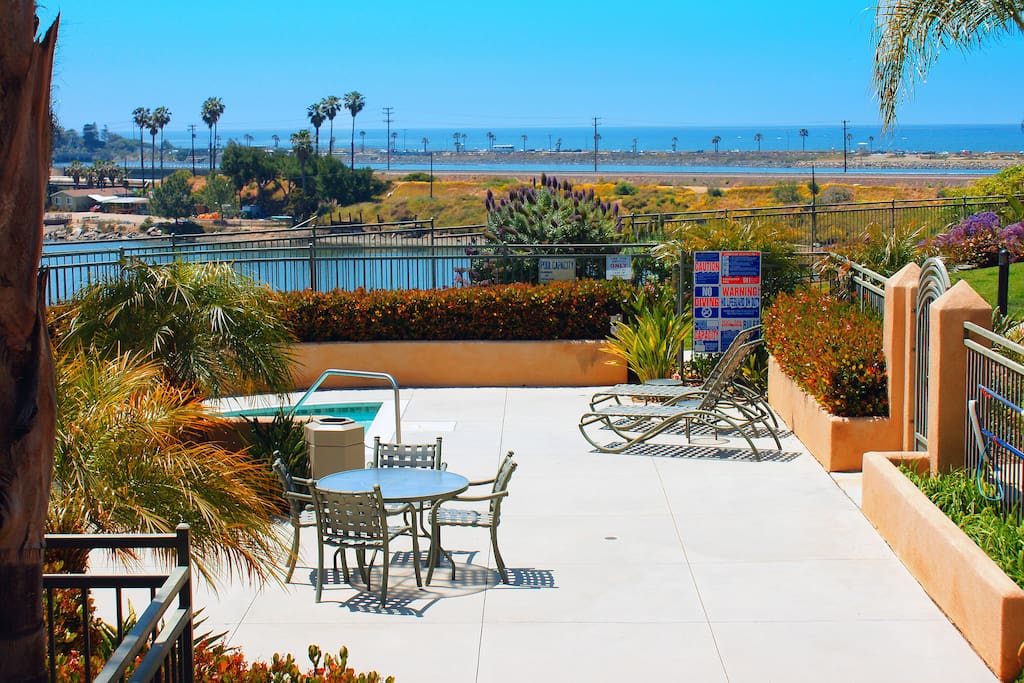 our lower patio with hot tub