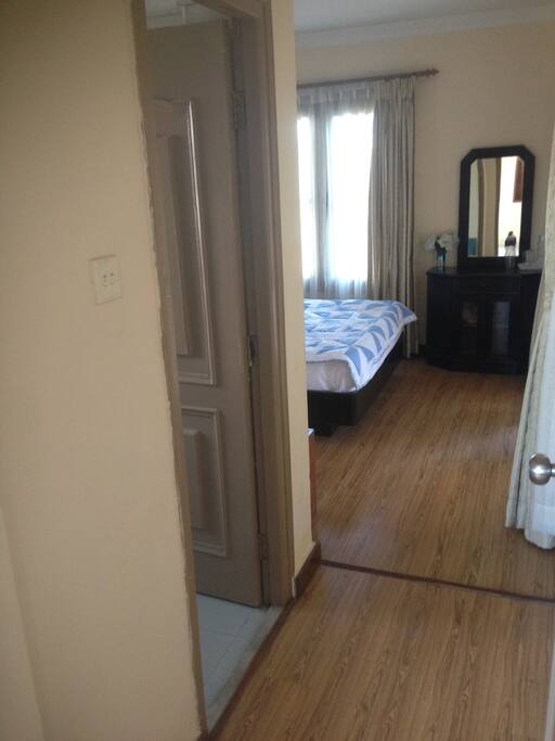 looking to Third floor bathroom and bedroom