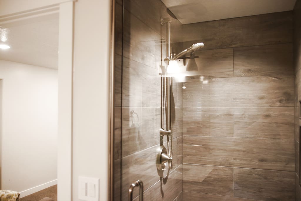 Master bath shower: the best part of the house