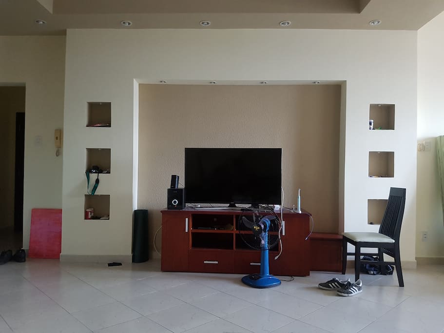 Living room tv and speakers