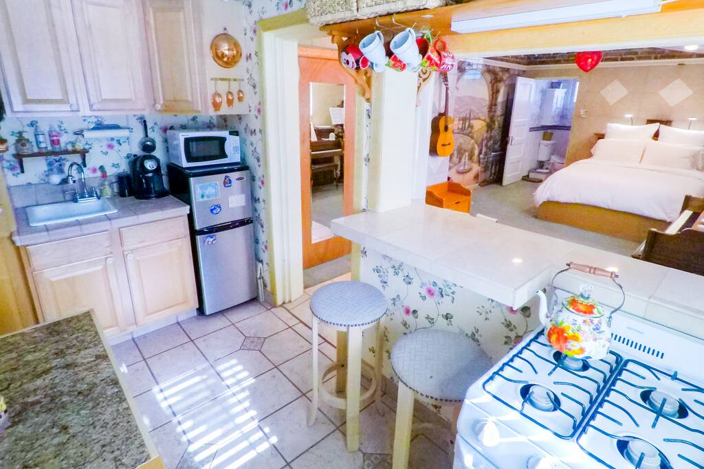 Complete with private kitchen.