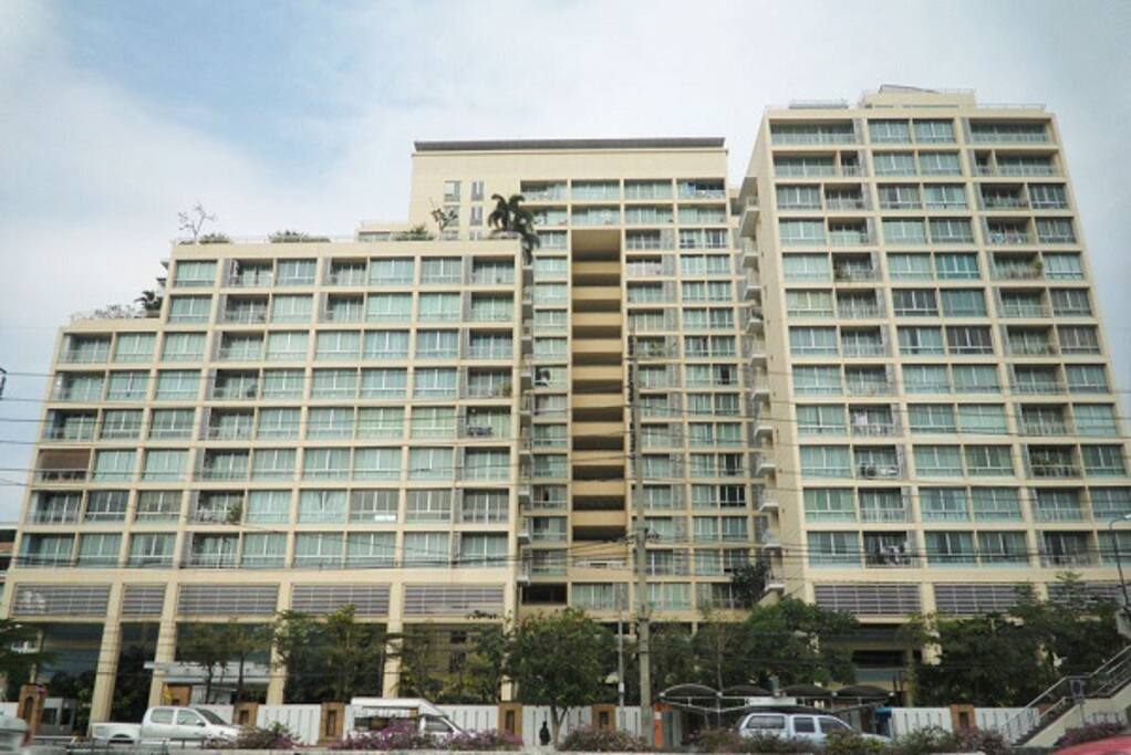 Wide angle view of the condominium