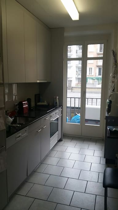 New kitchen. Everything you need is in there (also a washing machine).