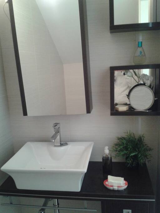 Pequeño aseo en la planta baja del loft / Small toilet downstairs