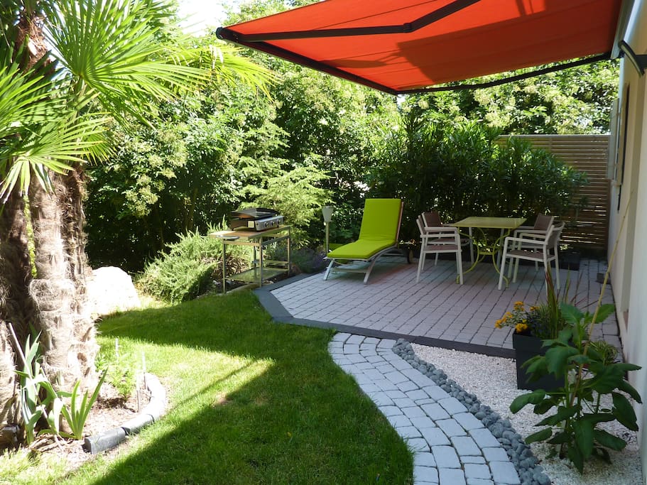 terrasse avec plancha