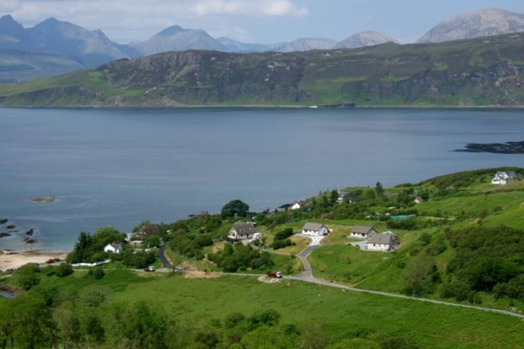 Ord village, house just visible at centre of photo