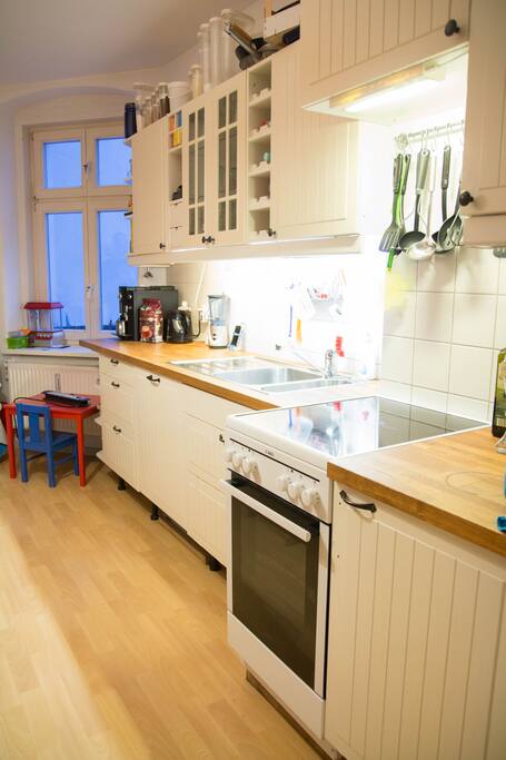 big and full equipped kitchen