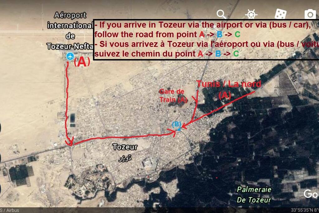 (1) Map with directions to the house