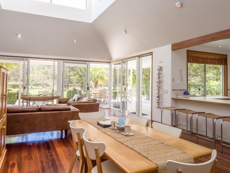 Main House kitchen and lounge room