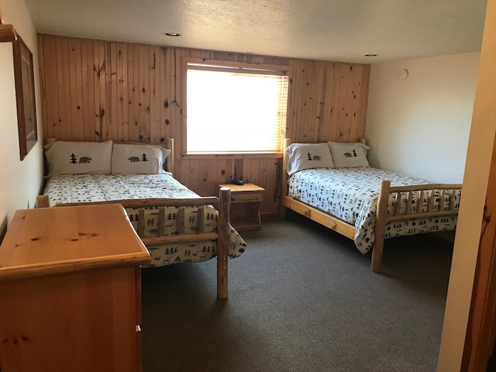 Spacious rooms with two double size beds