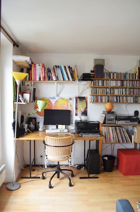 Desk with books on Mars and astrology