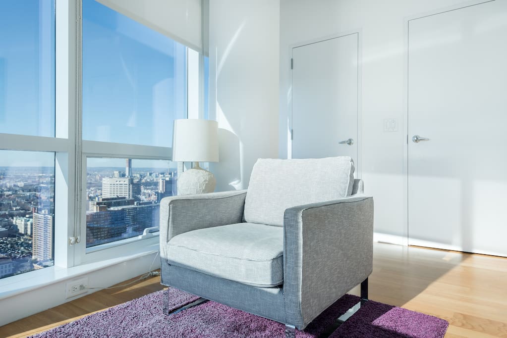 Standard One Bedroom Apartment Nook For Reading or Relaxing With A Beautiful Serene View