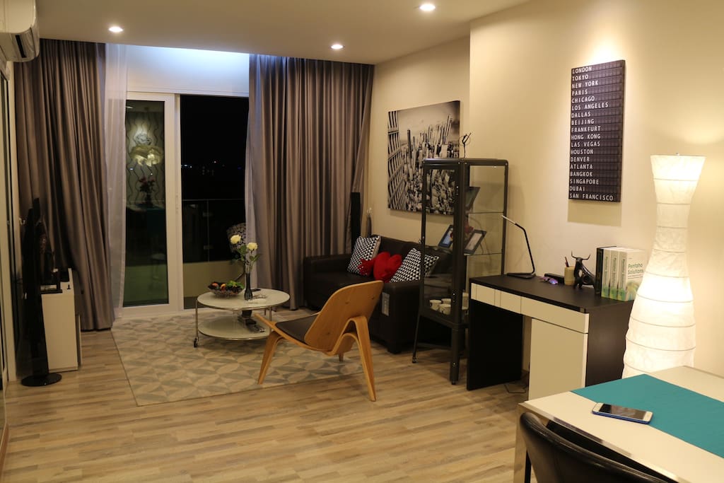 47sqm Spacious apartment on the 6th floor, fully furnished.
