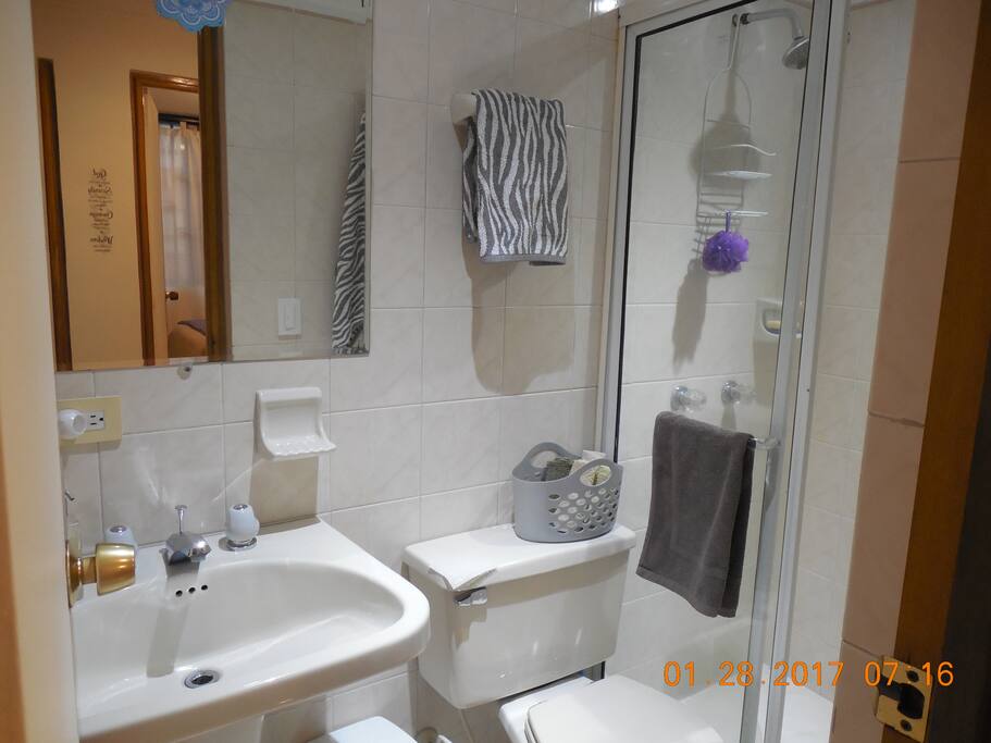 Private guest bathroom