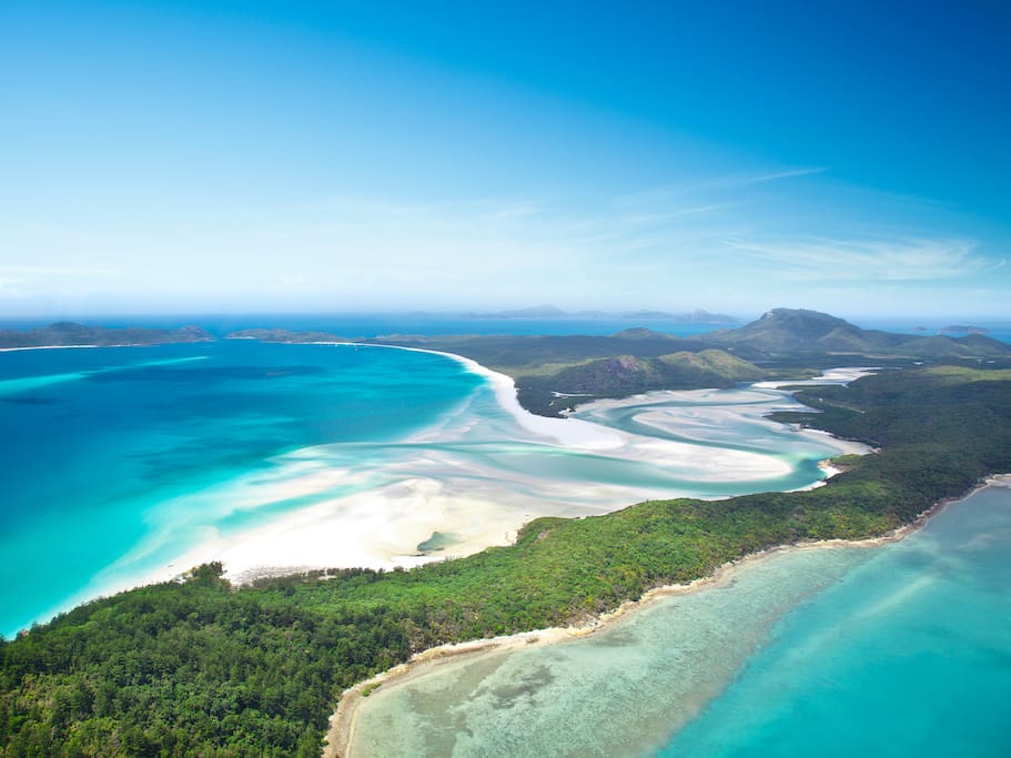The beautiful Whitehaven Beach
