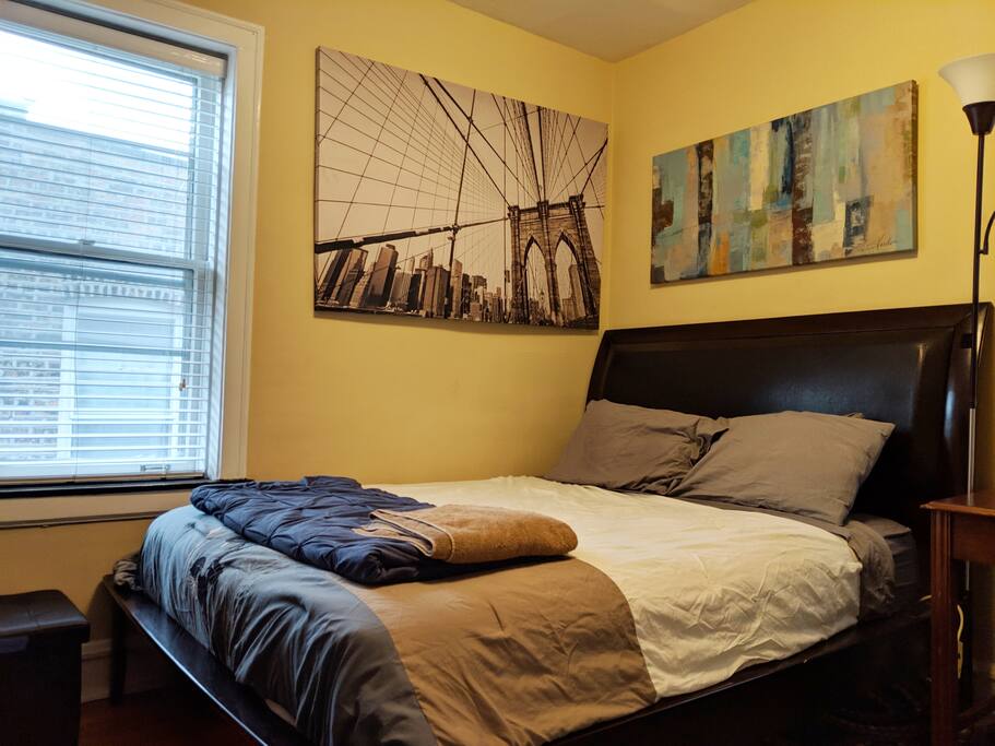Queen sized bed