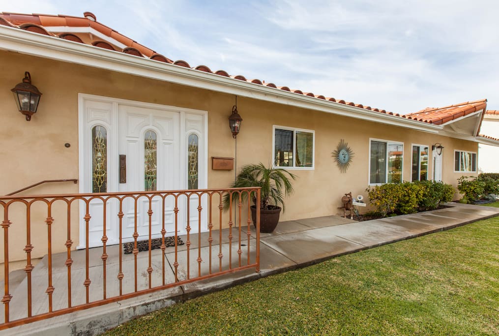 Front door and area