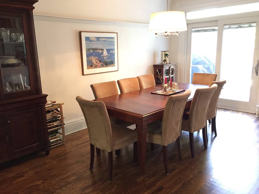 Formal Dining Room Comfortably Seats 8