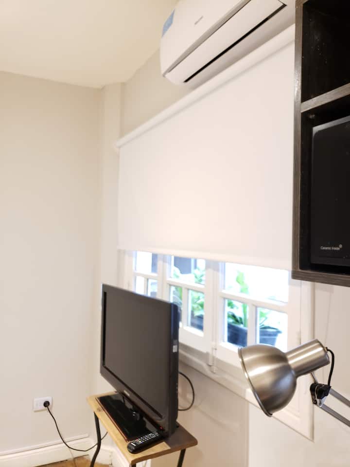 Studio mobiliado em Retiro com ar-condicionado