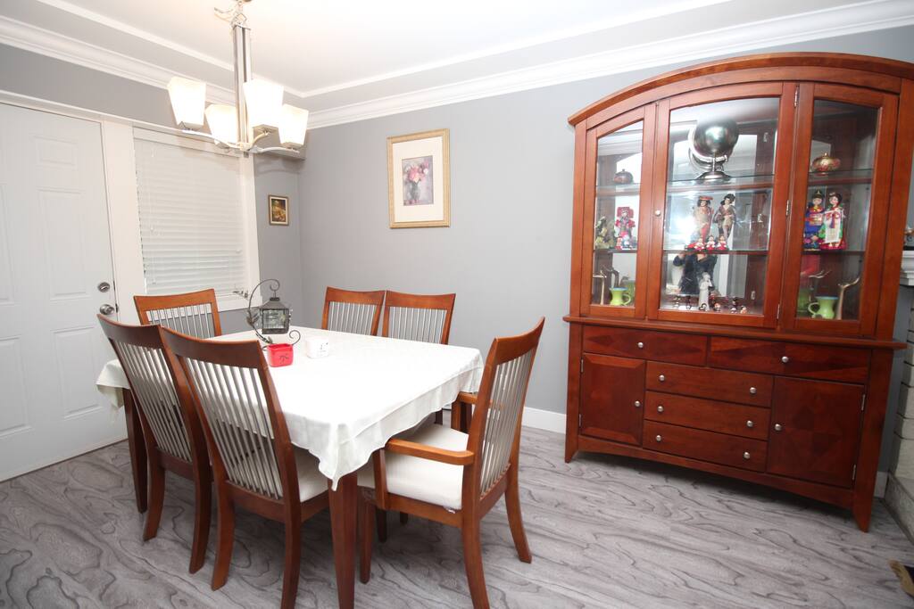The dining room