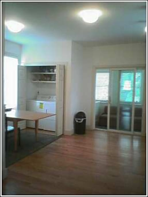 View of kitchen table.