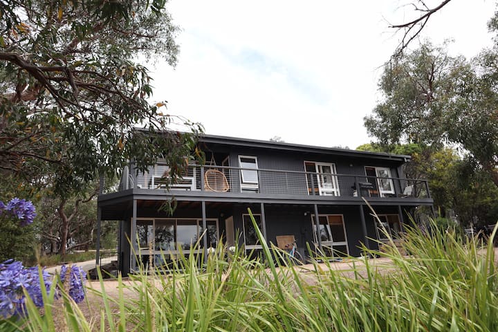 Beach house with bush views