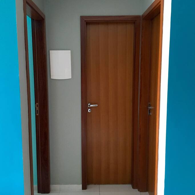 Acesso aos quartos e banheiro