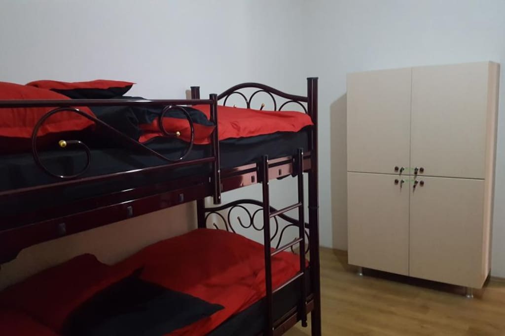 beds and lockers