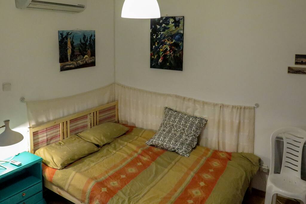 Comfortable double bed...