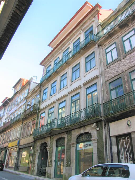 Facade of the building