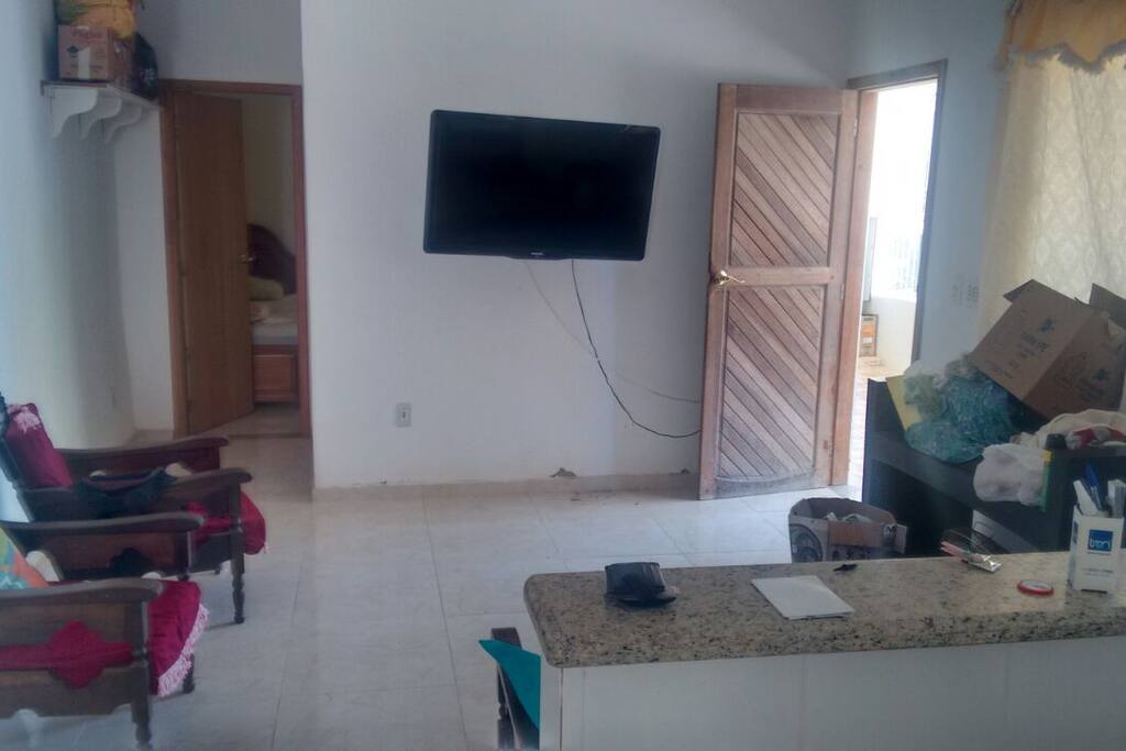 Sala mostrada de outro angulo