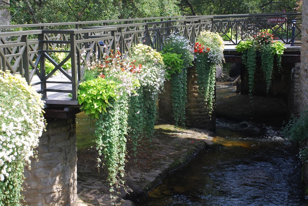 Les fleurs sur le pont