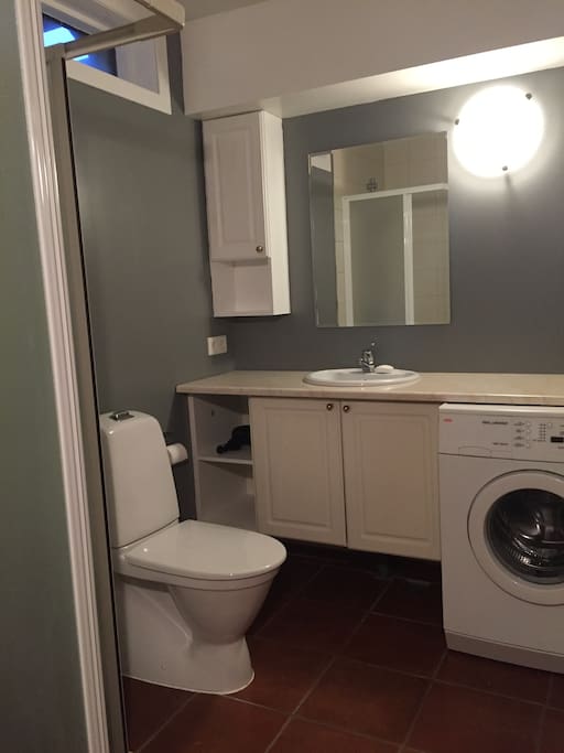 Bathroom with a shower