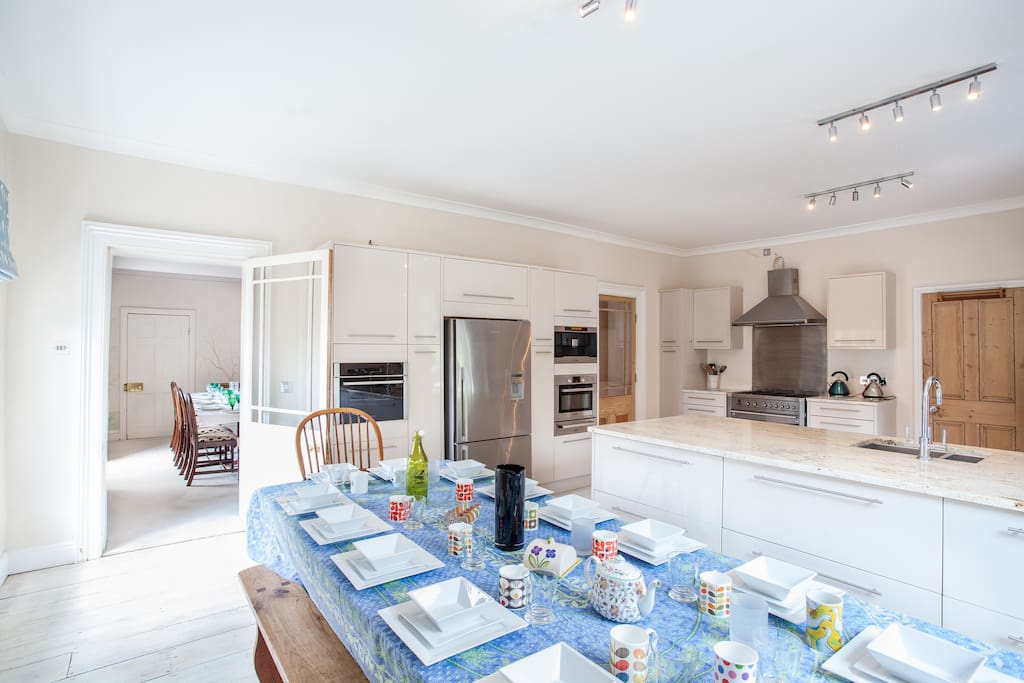 Breakfast in the main kitchen