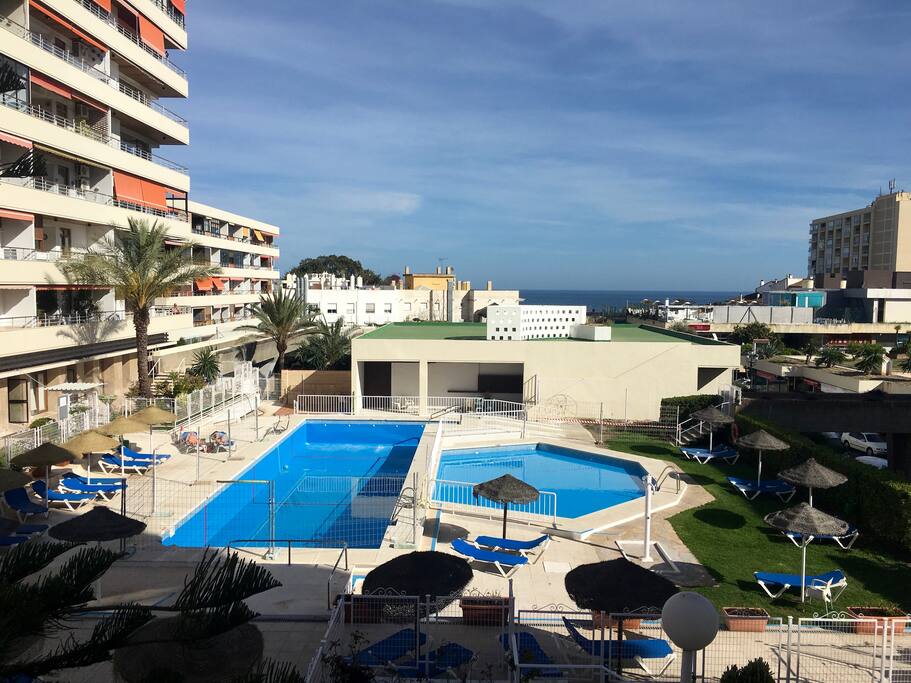 Vue sur la piscine