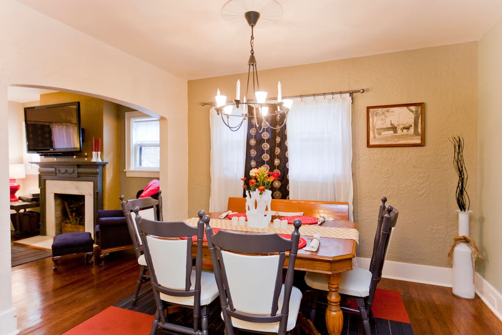 Dining open to living Rm and adjacent to outdoor entertaining space