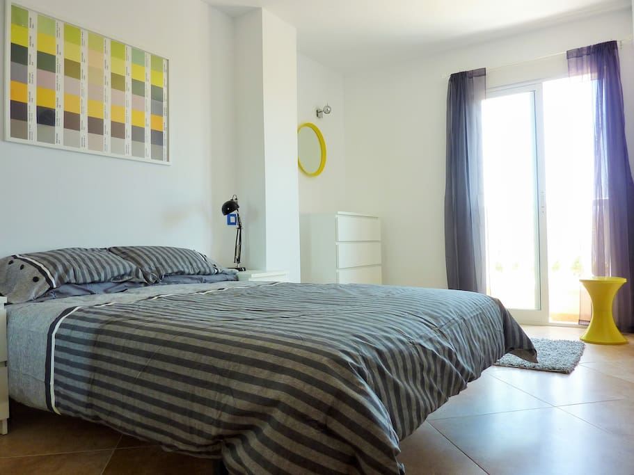 Master bedroom with Juliet balcony.