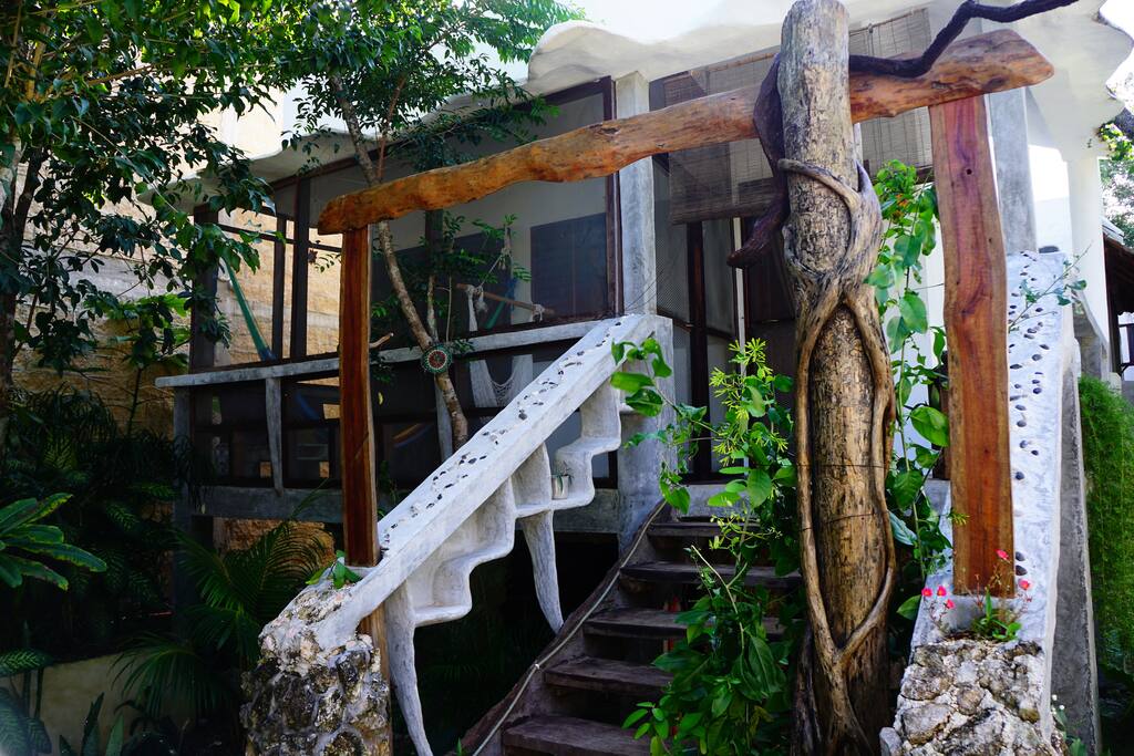 Wooden stairs