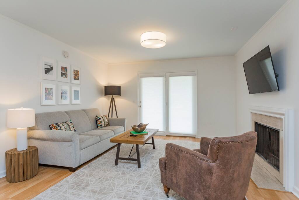 Living room with sleeper sofa
